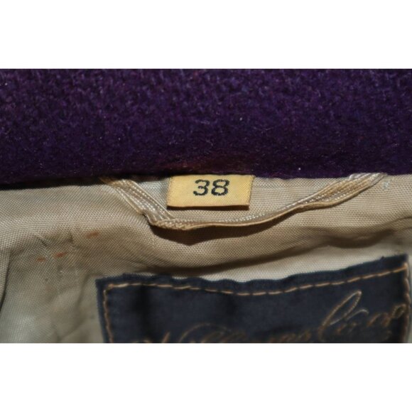 Vintage 70s William Loop Varsity Leather Jacket Sz 38 St. Joe Champs - Picture 7 of 14